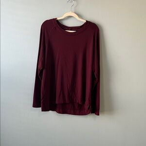 Women's Burgundy Long Sleeve